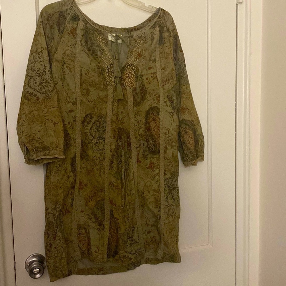 vintage denim & supply light brownish dress size: M